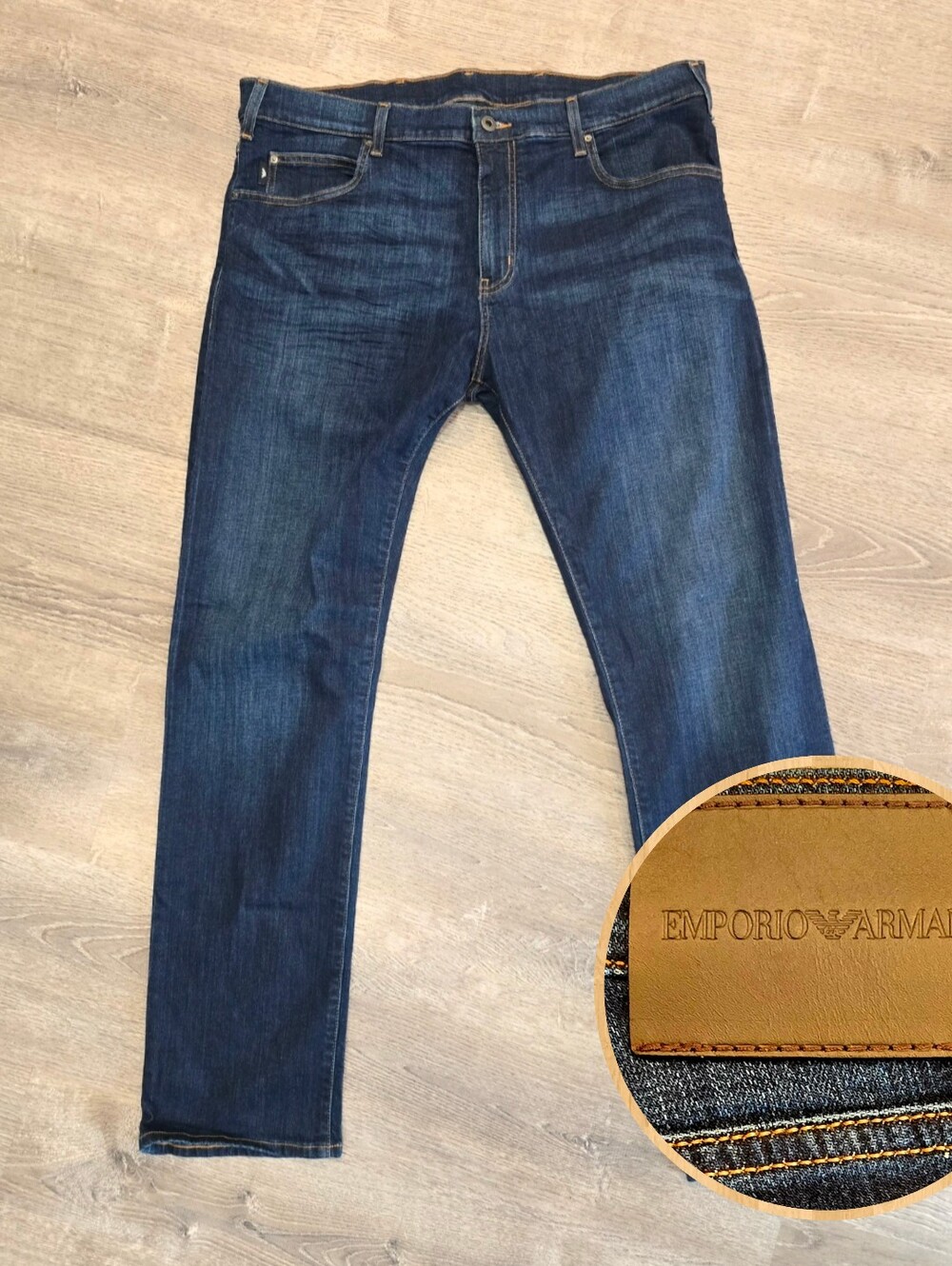 Emporio Armani Men's Dark Blue Slim Jeans